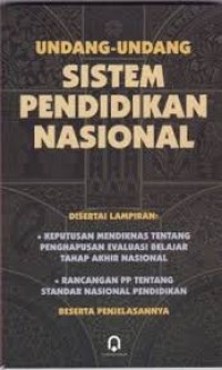 Image of Undang-Undang Sistem Pendidikan Nasional